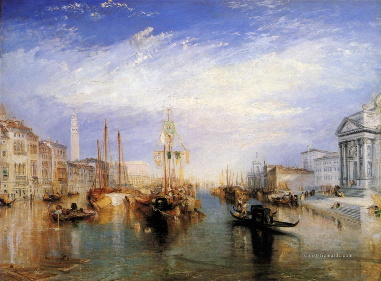 Der Canal Grande Romantische Landschaft Joseph Mallord William Turner Venedig Ölgemälde